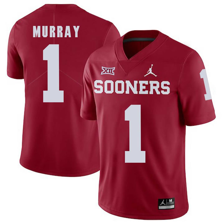 Oklahoma Sooners 1 Kyler Murray Red College Football Jersey Dzhi,We sell and wholesale Oklahoma Sooners 1 Kyler Murray Red College Football Jersey Dzhi on line form chian!